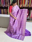 Georgette Banarasi saree light purple