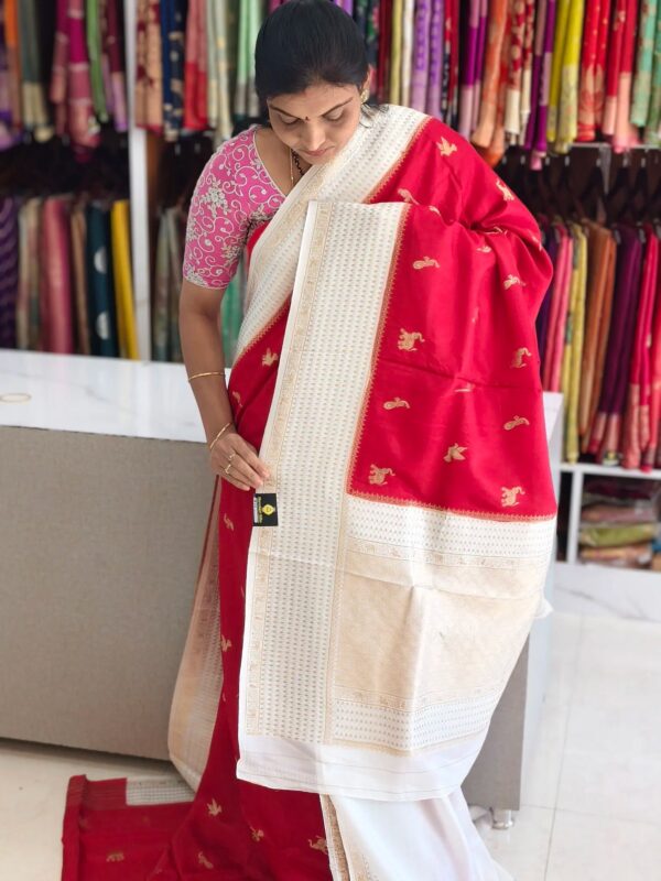 Tussar Banarasi saree - Banarasi Sarees by Shreekari Silks