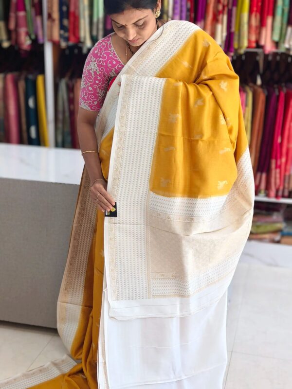 Tussar Banarasi saree - Banarasi Sarees by Shreekari Silks