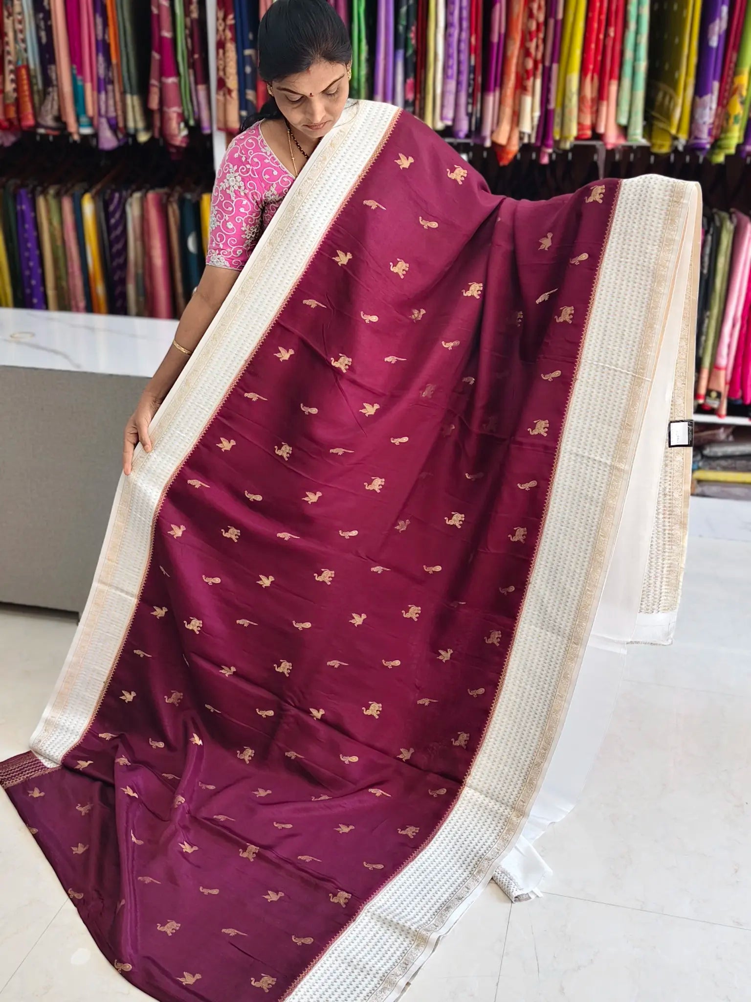 Tussar Banarasi saree