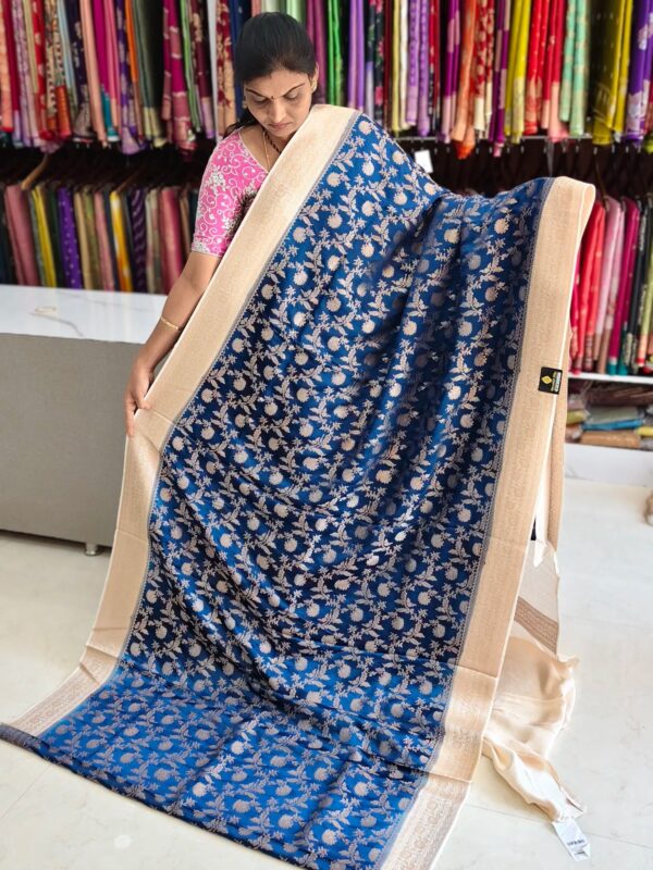 Satin Banarasi saree