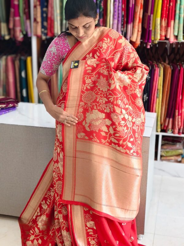 Kathan Banarasi saree - Banarasi Sarees by Shreekari Silks