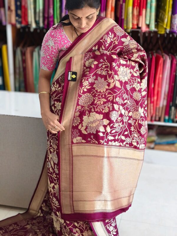 Kathan Banarasi saree - Banarasi Sarees by Shreekari Silks