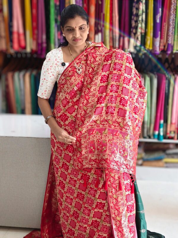 Bandini Banarasi Saree - Banarasi Sarees by Shreekari Silks
