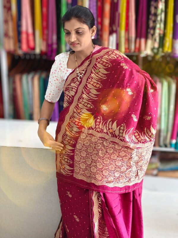 Bandini Banarasi Saree - Banarasi Sarees by Shreekari Silks