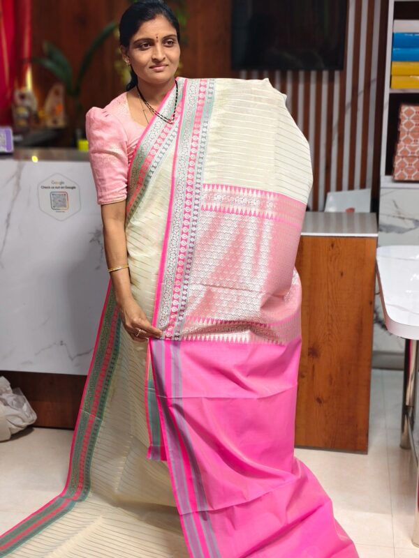 Kora Banarasi saree