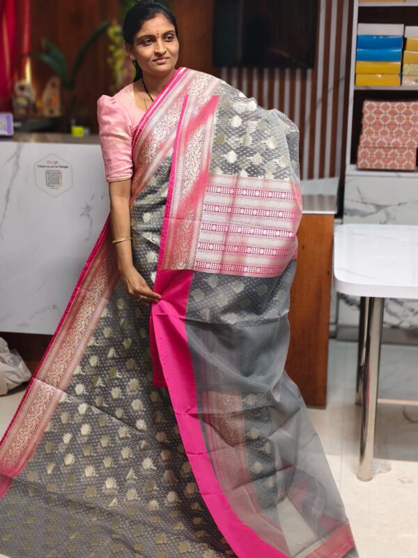 Kora Banarasi saree - Banarasi Sarees by Shreekari Silks